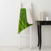 Groen bananenblad, vers sherpa deken (In situ)