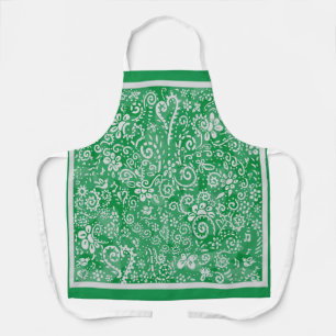 Groen Bandana All-Over Print Schort
