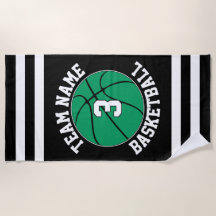 Groen Basketball Team Name & Player Number Custom
