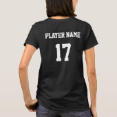 Groen Basketbalteam, speler, aantal vrouwen Shirt (Achterkant)