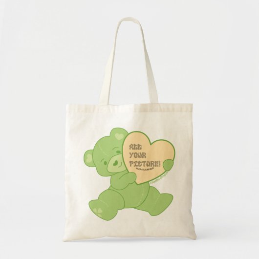Groen Beer Tote Bag (Voorkant)