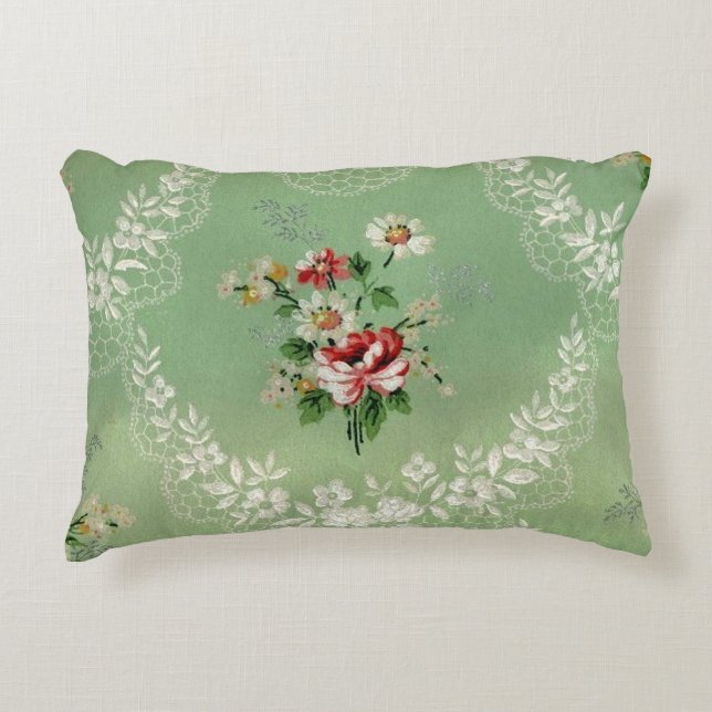  groen behang Print Decoratief Kussen (Voorkant)