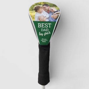 Groen Beste Pap door Par Custom Foto Vaderdag Golfheadcover