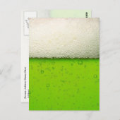 Groen Bier Close-up Briefkaart (Voorkant / Achterkant)