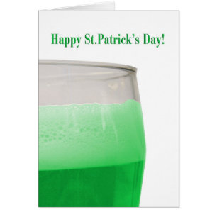 Groen bier voor St. Patrick's Day