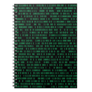 Groen Binair Numeriek Systeem Notitieboek
