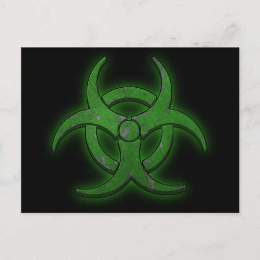 Groen biogevaar briefkaart (Voorkant)