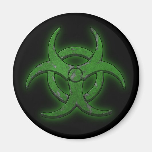 Groen biogevaar magneet (Voorkant)