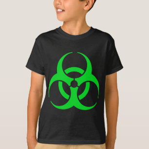 Groen biogevaar t-shirt