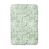 Groen biologisch patroon badmat (Voorkant Verticaal)