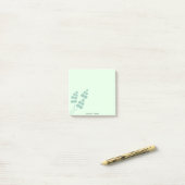 Groen blad Botanische Eucalyptus groen pastel Post-it® Notes (Op bureau)