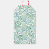 Groen blad dank u voor labels cadeaulabel (Achterkant)