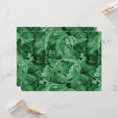 Groen blad (door William Morris) Kaart (Voorkant / Achterkant in situ)