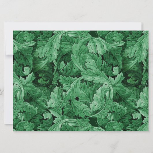 Groen blad (door William Morris) Kaart (Voorkant)
