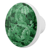 Groen blad (door William Morris) Keramische Knop (Rechts)