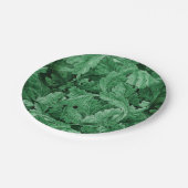 Groen blad (door William Morris) Papieren Bordje (Gekanteld)
