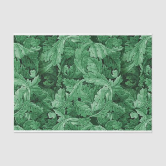 Groen blad (door William Morris) Tissuepapier (Voorkant)