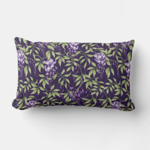 Groen blad en Wisteria Bloempatroon Kussen