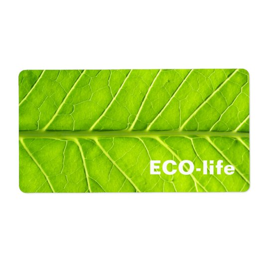 Groen blad etiket (Voorkant)