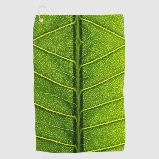 Groen blad golfhanddoek (Voorkant)