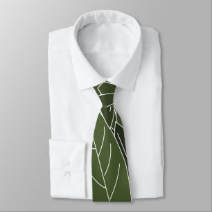 Groen Blad Loof Stropdas