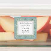 Groen Blad Moderne Elegantie Labels (Aangebracht)