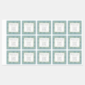 Groen Blad Moderne Elegantie Labels (Vel)