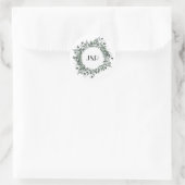 groen blad monogram label (Tas)