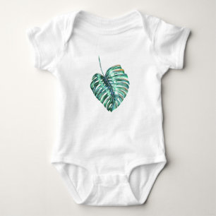 Groen blad monstera palm tropical romper