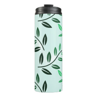 Groen Blad Patroon Reis Mok | Minimaal Botanisch