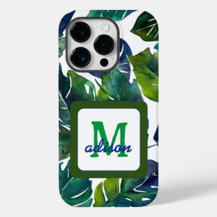 Groen blad Philodendron gebladerte Botanisch Case-Mate iPhone 14 Pro Hoesje