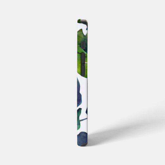 Groen blad Philodendron gebladerte Botanisch iPhone Hoesje (Linkerkant)