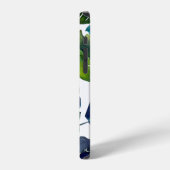 Groen blad Philodendron gebladerte Botanisch iPhone Hoesje (Linkerkant)