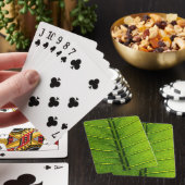 Groen blad pokerkaarten (Insitu)