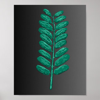 groen blad poster