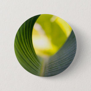 Groen blad ronde button 5,7 cm