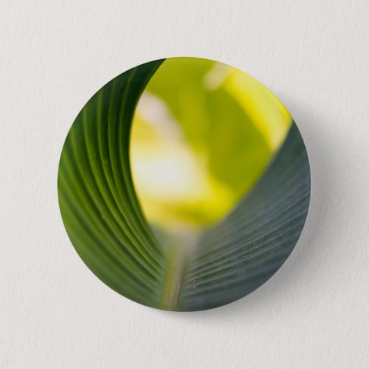 Groen blad ronde button 5,7 cm (Voorkant)