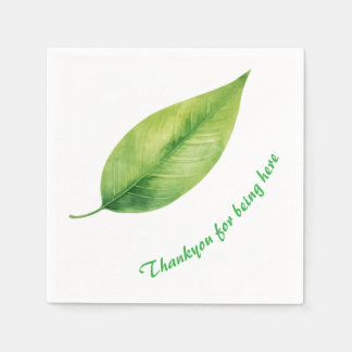 Groen blad servet