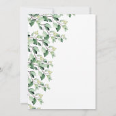 Groen Bladeren Bladerdak Twintigste Verjaardag Kaart (Achterkant)