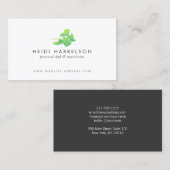 Groen Bladeren Voedingsdeskundige, Holistisch, Nat Visitekaartje (Voorkant / Achterkant)