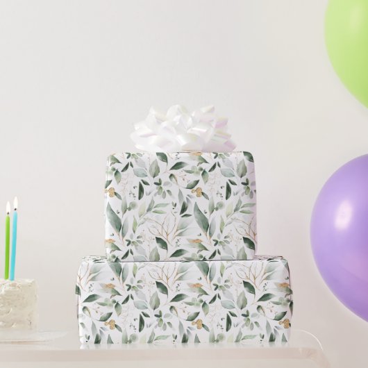 Groen Bladgoud Blad Inpakpapier (Feestgeschenken)