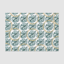 groen bladpatroon 11 tissuepapier