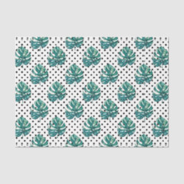 groen bladpatroon 18 tissuepapier