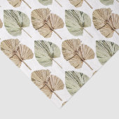 Groen Bladpatroon 2 Tissuepapier (Detail)