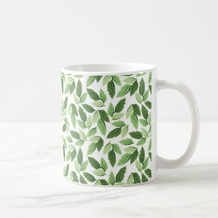 Groen bladpatroon aanpassen koffiemok