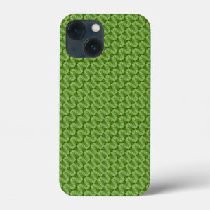 Groen bladpatroon iPhone 13 mini hoesje