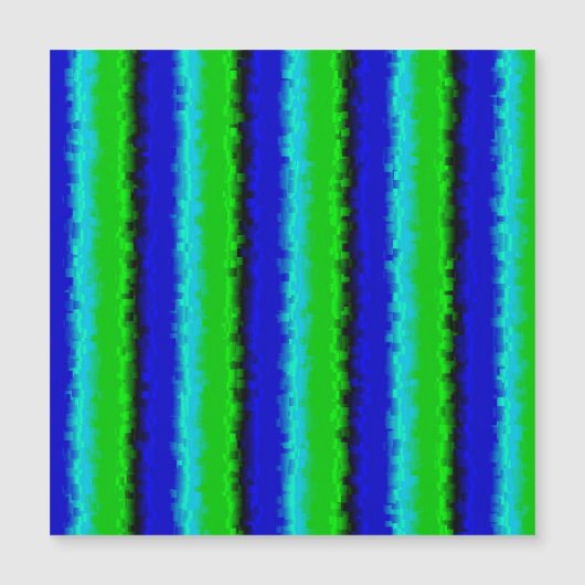 Groen blauw abstract 3D regenboogpatroon (Voorkant)