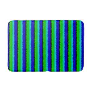 Groen blauw abstract 3D regenboogpatroon Badmat