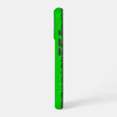 Groen blauw abstract 3D regenboogpatroon iPhone 16 Hoesje (Linkerkant)