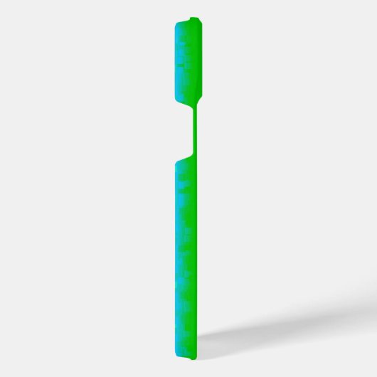Groen blauw abstract 3D regenboogpatroon iPhone Hoesje (Rechterkant)